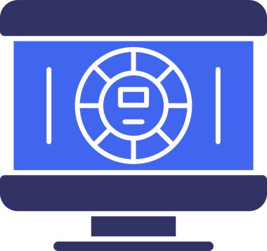 Modern bir simgenin vektör illüstrasyonu