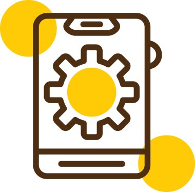 Cep telefonu simgesi, vektör illüstrasyonu