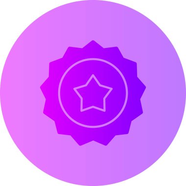 güzel yıldız çizgi vektör simgesi