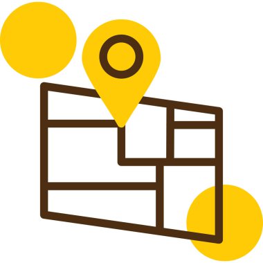 Harita işaretleyici simgesi. vektör illüstrasyonu