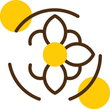 çiçek simgesi vektör illüstrasyonu