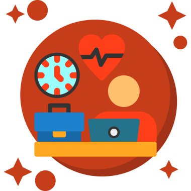 Kalp hızı vektör simgesi