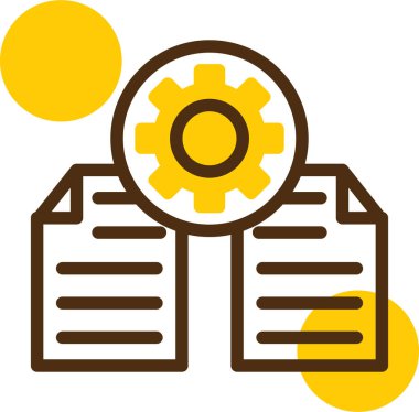 Kitaplı bir dişlinin vektör çizimi