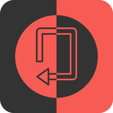 Tek bir yalıtılmış ok simgesinin vektör çizimi