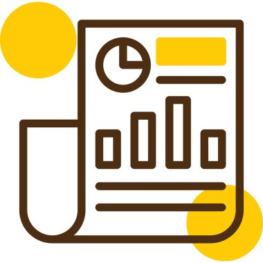 Belge ile birlikte bir takvimin vektör illüstrasyonu