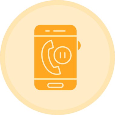 mobil çağrı modern simge, vektör illüstrasyonu