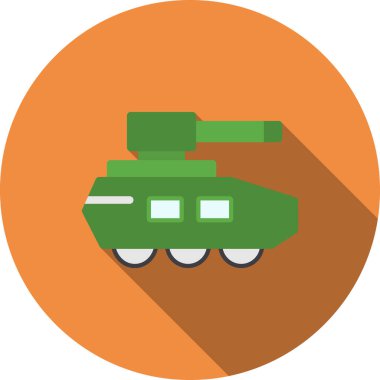 Askeri tank ikonu. vektör illüstrasyonu