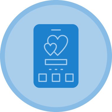 taşınabilir kalp vektör çizgisi simgesi