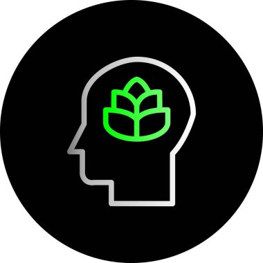 Bitki simgesi olan bir kitabın vektör çizimi