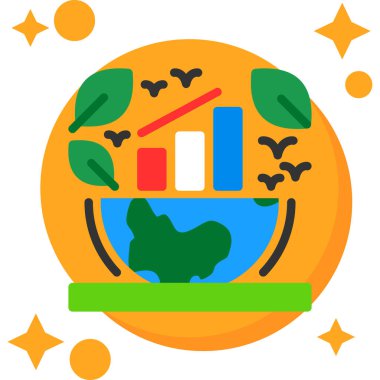 Küresel ısınma vektörü simgesi