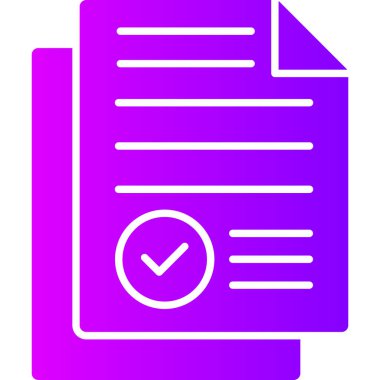 Kontrol listesi simgesi, vektör illüstrasyon tasarımı