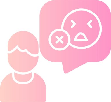 üzgün yüz simgesi vektör illüstrasyonu