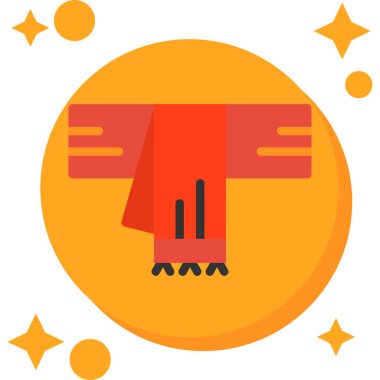 karnaval düz simgesi, vektör illüstrasyonu