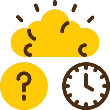 Saat. Web simgesi basit illüstrasyon