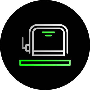 Benzersiz Batarya Vektörü Kabartma Simgesi