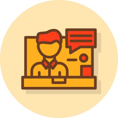 Rozet, mesaj ve iş yönetimi dairesi simgesi