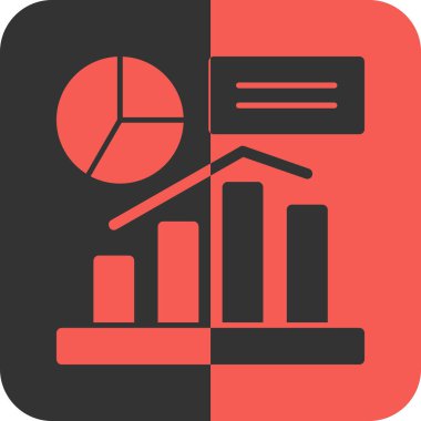 Beyaz arkaplanda izole edilmiş vektör çizelgesi simgesi. grafik çizelgesi işareti