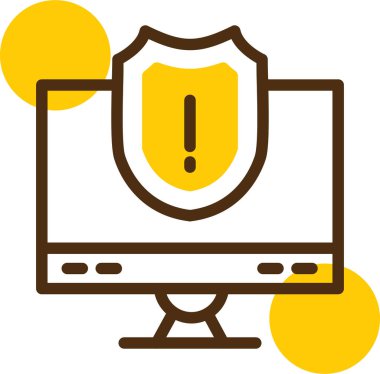 Güvenlik. Web simgesi basit illüstrasyon