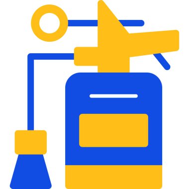 Benzin deposu. Basit illüstrasyon