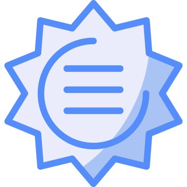 Madalya ikonu. Web için madalya vektör simgelerinin özet çizimi