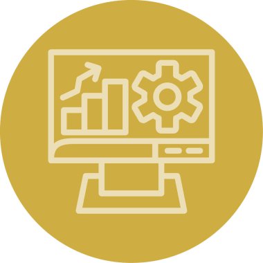 seo modern simgesinin vektör illüstrasyonu