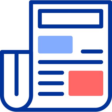 Belge. Web simgesi basit illüstrasyon