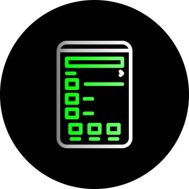 web simgesi, akıllı telefonun vektör illüstrasyonu