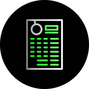 veri sunucu simgesi vektör illüstrasyonu