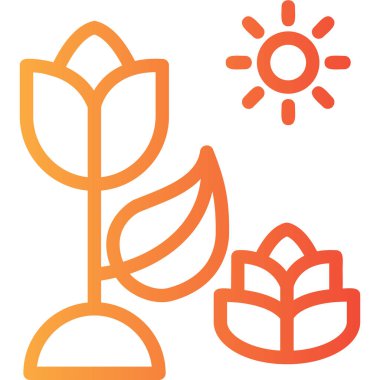 Bir ağaç simgesinin vektör illüstrasyonu