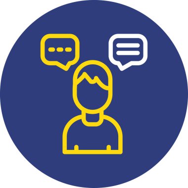 İnsan simgesinin vektör illüstrasyonu