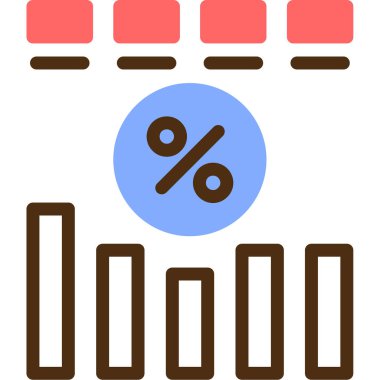 grafik grafik simgesi, vektör illüstrasyonu