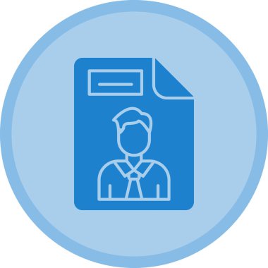 İş adamı simgesinin vektör illüstrasyonu