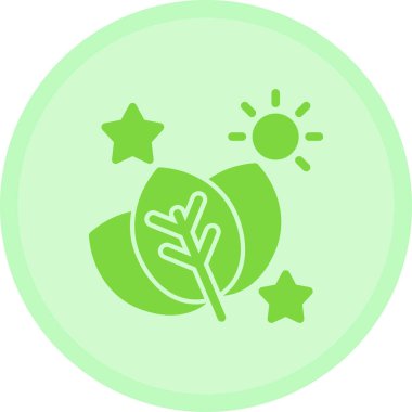 Yaprak ikonu vektör illüstrasyonu