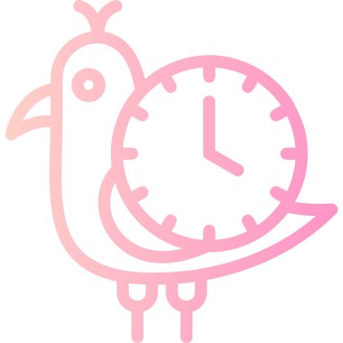 kuş simgesi vektör illüstrasyonu