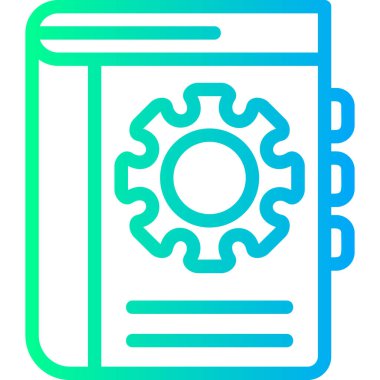 dişli simgesi, vektör illüstrasyonu basit tasarım