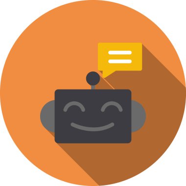 Bulut sohbet simgesi, vektör illüstrasyonu beyaz arkaplanda izole edildi