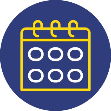 Takvim. Web simgesi basit illüstrasyon