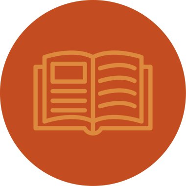 Kitap. Web simgesi basit tasarım