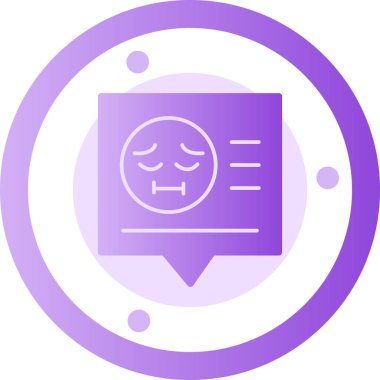 mesaj simgesi modern vektör illüstrasyonu