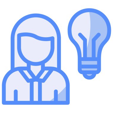 Kadın simge vektör çizim