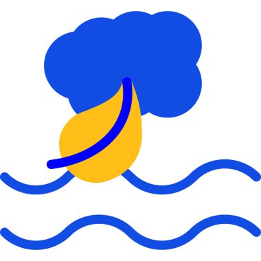 Bulut. Web simgesi basit illüstrasyon