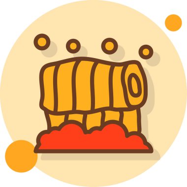 Gıda Web ikonu vektör illüstrasyonu