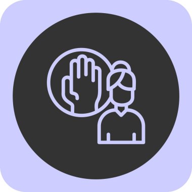 El simgesi soyut arkaplan grubunda izole edildi