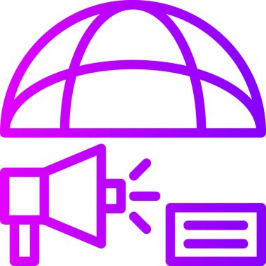 Bir megafonun vektör çizimi