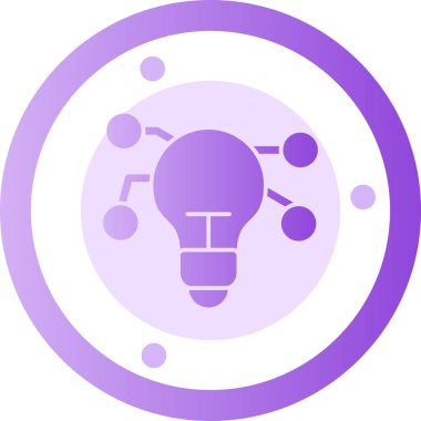 Bir fikrim var. Web simgesi basit illüstrasyon