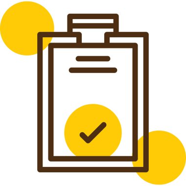 kontrol listesi simgesi vektör illüstrasyonu