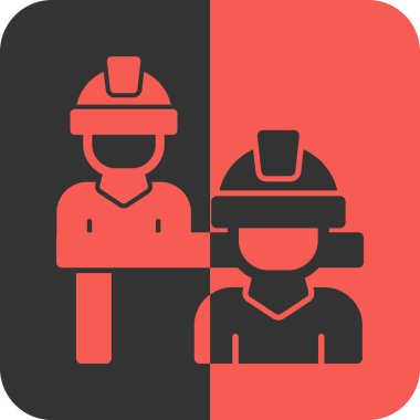 İnşa eden adam miğferi vektör simgesi