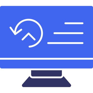 Dizüstü bilgisayar simgesi vektör çizimi