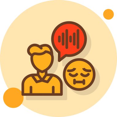 üzgün müşteri simgesi, vektör illüstrasyonu