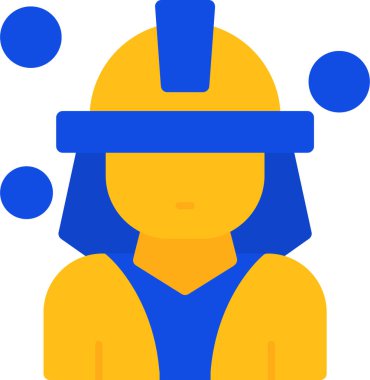 Kadın kaskı. Basit tasarım